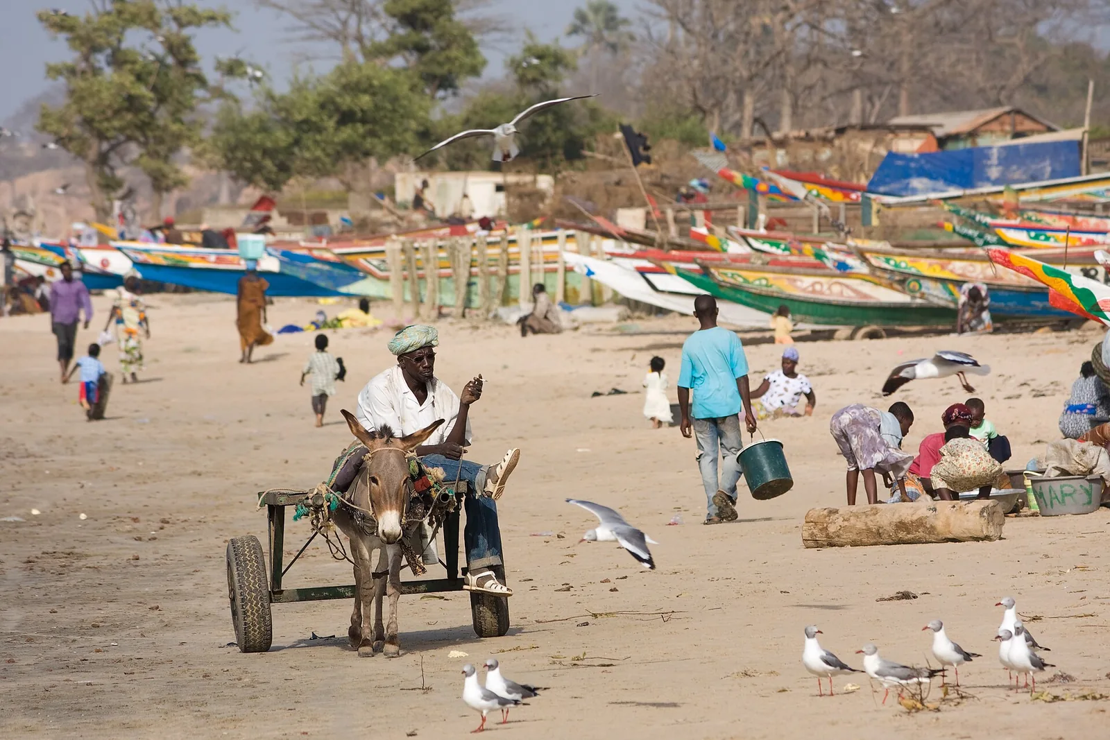 Quiet beach on The Gambia’s coast