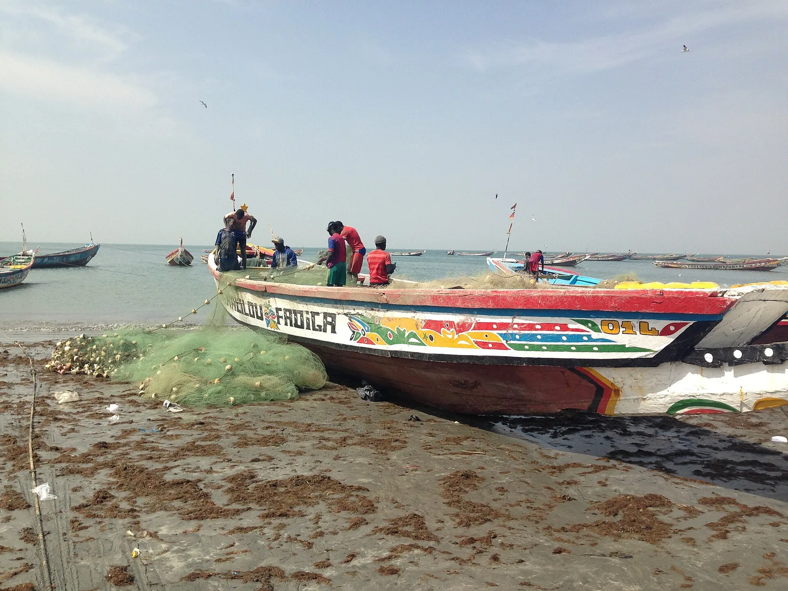 Fishing boat at Tanji on The Gambia’s coast
